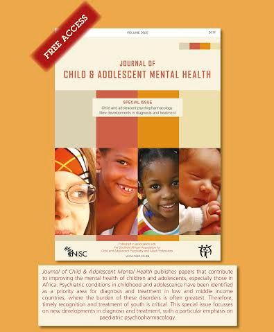 Special Issue of Jrnl of Child & Adolescent Mental Health at IACAPAP