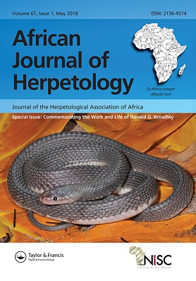 Special Issue: End of an era for African Herpetology 