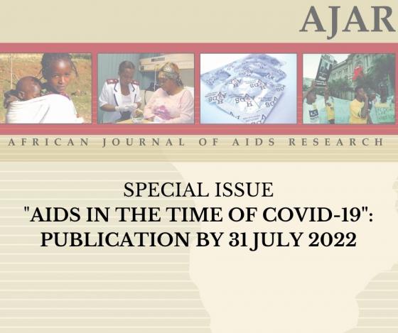 Special Issue Call for Papers: 'AIDS in the time of COVID-19&rsquo;