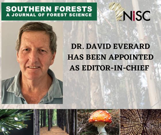 Southern Forests New Editor-In-Chief: David Everard 