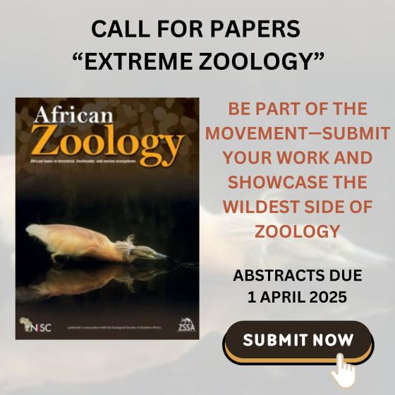 Call for Papers: Extreme Zoology &ndash; African Zoology Special Issue