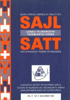 South African Journal of Linguistics