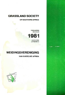 Proceedings of the Annual Congresses of the Grassland Society of Southern Africa